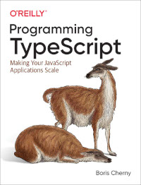 Omslag på vår cirkel-bok, Programming TypeScript
