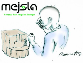 Person som mejslar fram en kopp för Java — BRUXAnvisningen 2011